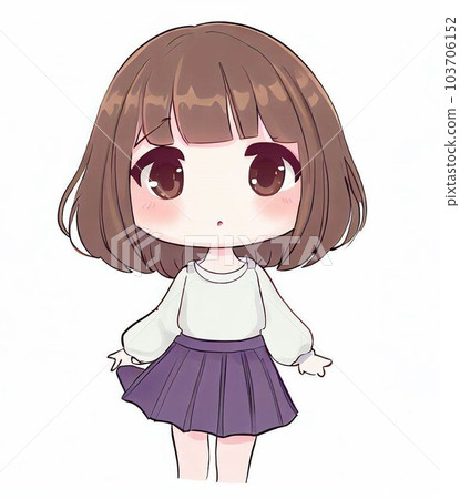 girl wearing a purple skirt girl wearing a purple skirt 103706152