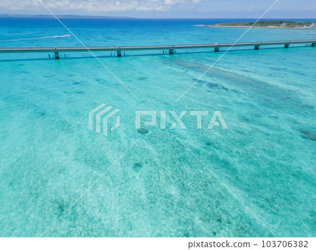 Drone aerial photography Miyakojima sea Drone aerial photography Miyakojima sea 103706382