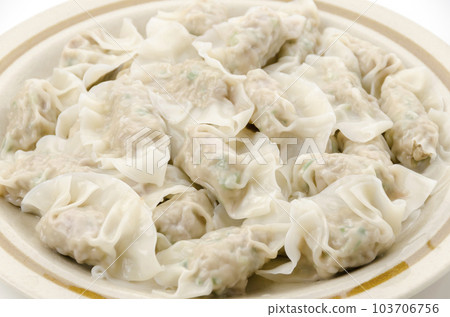 boiled gyoza boiled gyoza 103706756