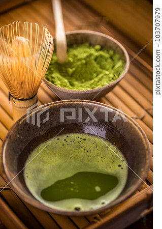 Powdered green tea 103707979