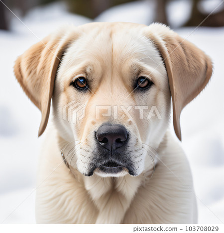 Labrador retriever close-up AI-generated image 103708029