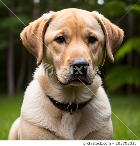 拉布拉多獵犬特寫 AI 生成的圖像 103708035
