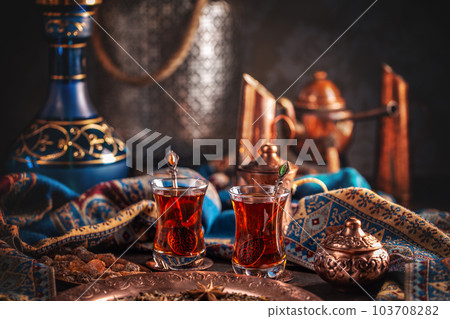 Cup of turkish tea Cup of turkish tea 103708282
