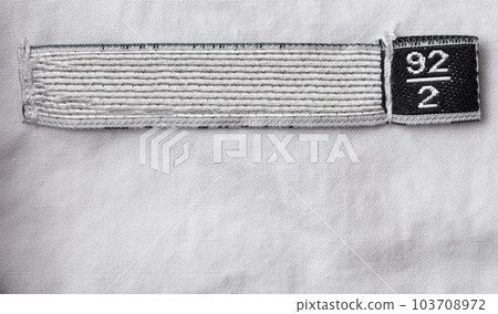 Clothing label with 92 size 103708972
