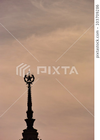 Moscow University at sunset, Moscow, Russia. Moscow University at sunset, Moscow, Russia. 103709286