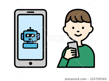 Chat GTP illustration material 103709569