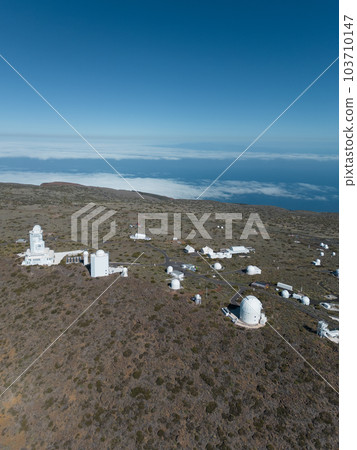 astrophysics Teide space research observatory with telescopes, Tenerife, Canary 103710147