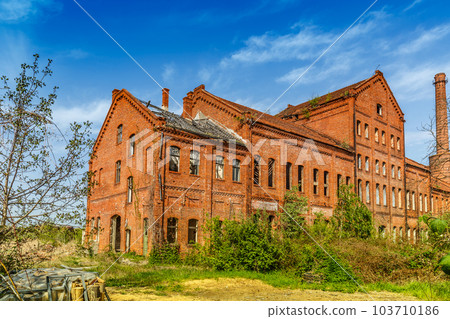 Urban brick building 103710186