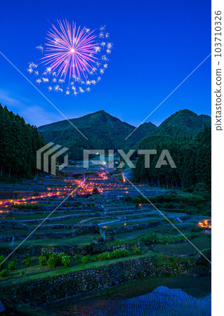 [愛知縣]新城四谷千枚田煙火大會 103710326