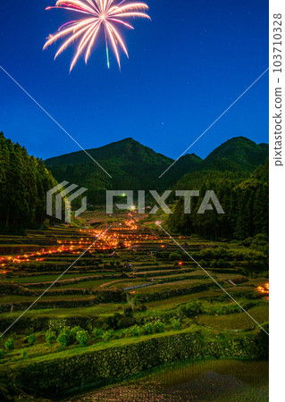 [愛知縣]新城四谷千枚田煙火大會 103710328