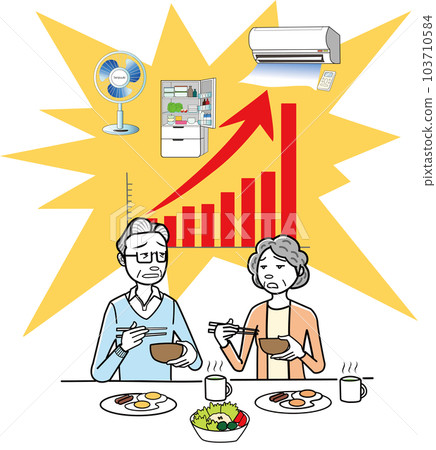 一對夫婦擔心夏季來臨前電費上漲 103710584