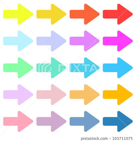 彩色箭頭 103711075