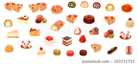 Cake illustration material 103711752