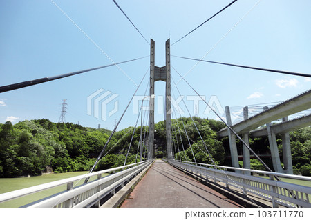 Kamide Yamada Bicycle Road Otsubara Bridge (Kobe City, Hyogo Prefecture, Donto Dam) Kamide Yamada Bicycle Road Otsubara Bridge (Kobe City, Hyogo Prefecture, Donto Dam) 103711770