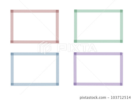 水彩風格手寫線框集 水彩風格手寫線框集 103712514