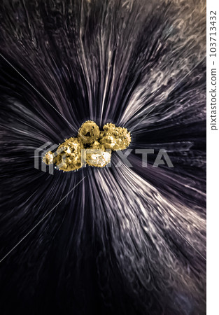 Vaporizing Dry Ice Crystal In Laboratory Simulating The Effect Of an Comet Tail 103713432