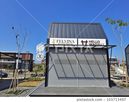 the form of a shop building in Kota Baru Parahyangan Bandung, the design of the building is Japanese style, a culinary food shop the form of a shop building in Kota Baru Parahyangan Bandung, the design of the building is Japanese style, a culinary food shop 103713497