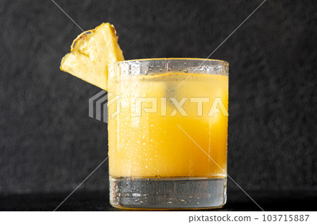 Pineapple Rum Cocktail 103715887