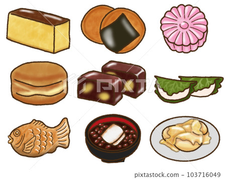 Japanese confectionery set 103716049