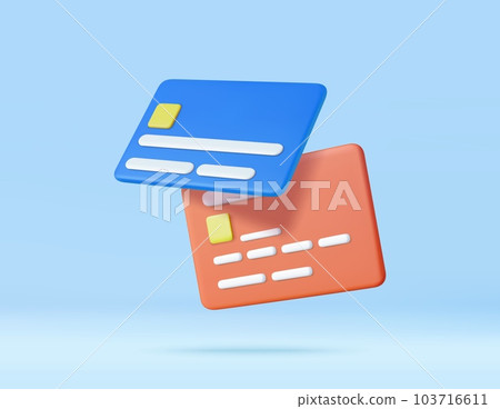 3D credit card 103716611