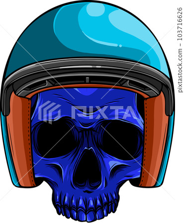 colored draw of human skull vector illustration design colored draw of human skull vector illustration design 103716626