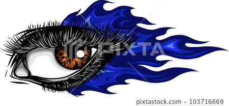 Beautiful woman eye draw vector illustration design Beautiful woman eye draw vector illustration design 103716669