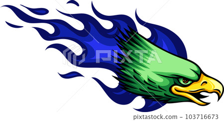 Mascot Head of an Eagle vector illustration design 103716673