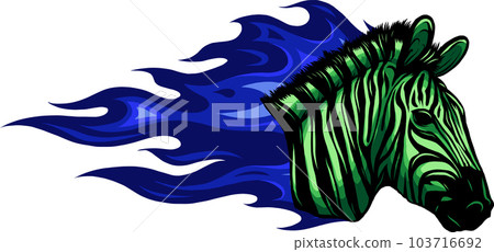 hand draw Zebra head vector illustration design hand draw Zebra head vector illustration design 103716692