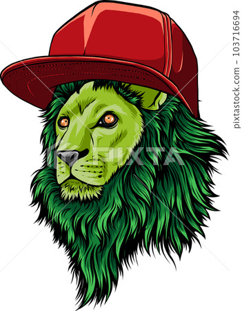 Lion head colorful hand draw vector illustration Lion head colorful hand draw vector illustration 103716694
