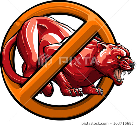 draw colorful feline cougar. vector illustration design draw colorful feline cougar. vector illustration design 103716695