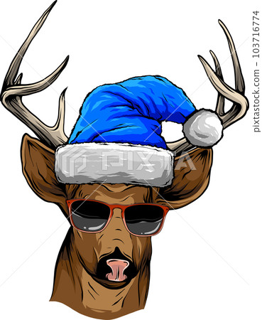 hand draw Deer head vector illustration design 103716774