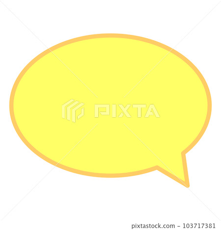 Simple and easy-to-use speech bubble 103717381