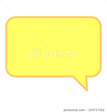 Simple and easy-to-use speech bubble 103717382
