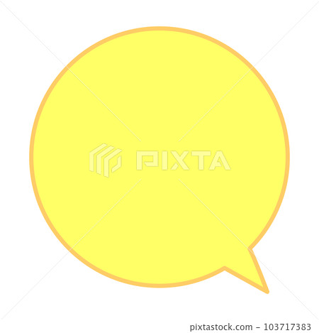 Simple and easy-to-use speech bubble 103717383