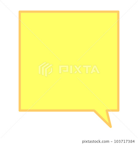 Simple and easy-to-use speech bubble 103717384