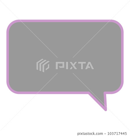 Simple and easy-to-use speech bubble 103717445