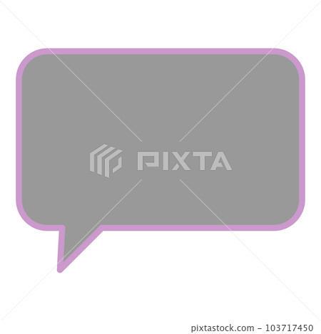 Simple and easy-to-use speech bubble 103717450