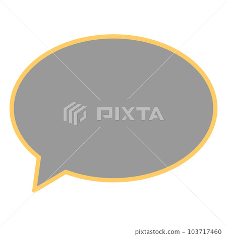 Simple and easy-to-use speech bubble 103717460