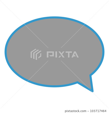 Simple and easy-to-use speech bubble 103717464