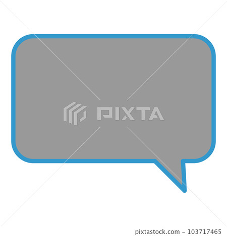 Simple and easy-to-use speech bubble 103717465
