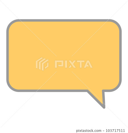 Simple and easy-to-use speech bubble 103717511