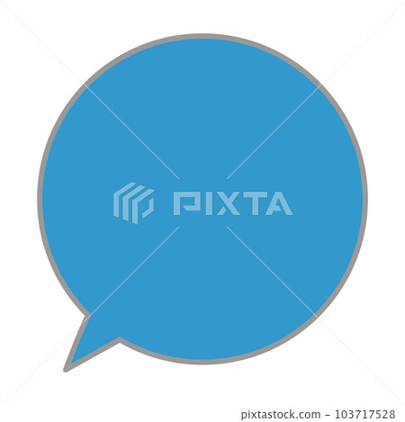 Simple and easy-to-use speech bubble 103717528