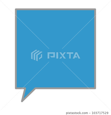Simple and easy-to-use speech bubble 103717529