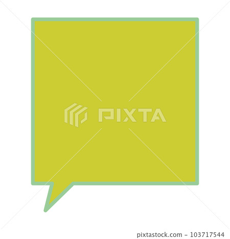 Simple and easy-to-use speech bubble 103717544