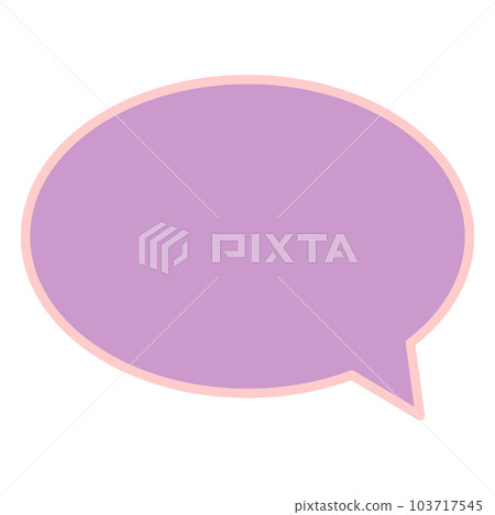 Simple and easy-to-use speech bubble 103717545