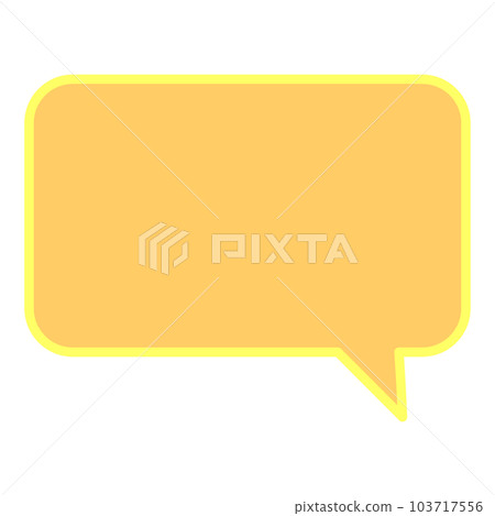 Simple and easy-to-use speech bubble 103717556