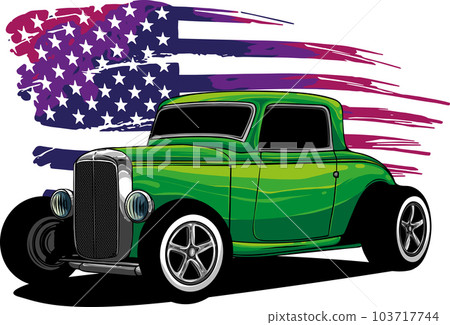 draw of hot rod car vector illustration design draw of hot rod car vector illustration design 103717744