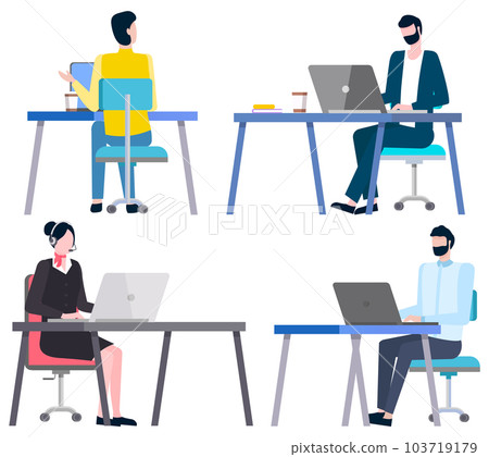 How Write Business Plan, People Working on Laptops 103719179