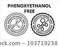 Phenoxyethanol free. Vector logo illustration. 103719238
