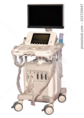 Medical equipment ultrasonic scanner for diagnostics and innovative clinical research, maximally adapted to clinical users. 103720047